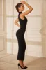 High Neck Maxi Dress in Black sold by Oh Polly