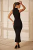 High Neck Maxi Dress in Black sold by Oh Polly