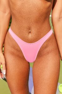 Brazilian Bikini Bottoms in Pink sold by Oh Polly
