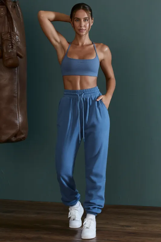 Jogger Bottoms in Blue sold by Oh Polly