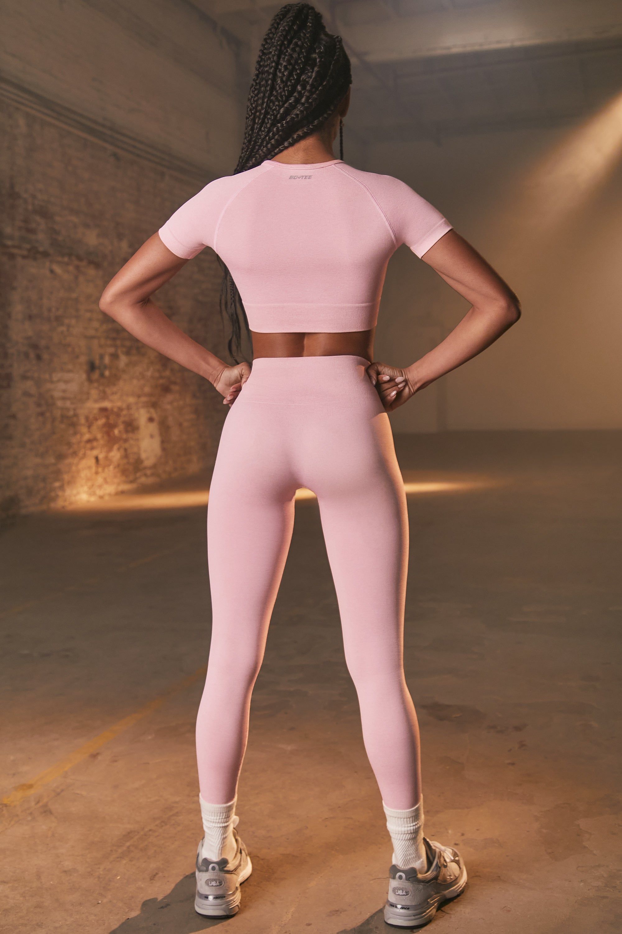 Determined Seamless Crop Top in Mauve Pink sold by Oh Polly product image thumbnail 5