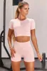 Determined Seamless Crop Top in Blush sold by Oh Polly