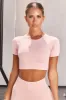 Determined Seamless Crop Top in Blush sold by Oh Polly