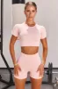 Determined Seamless Crop Top in Blush sold by Oh Polly