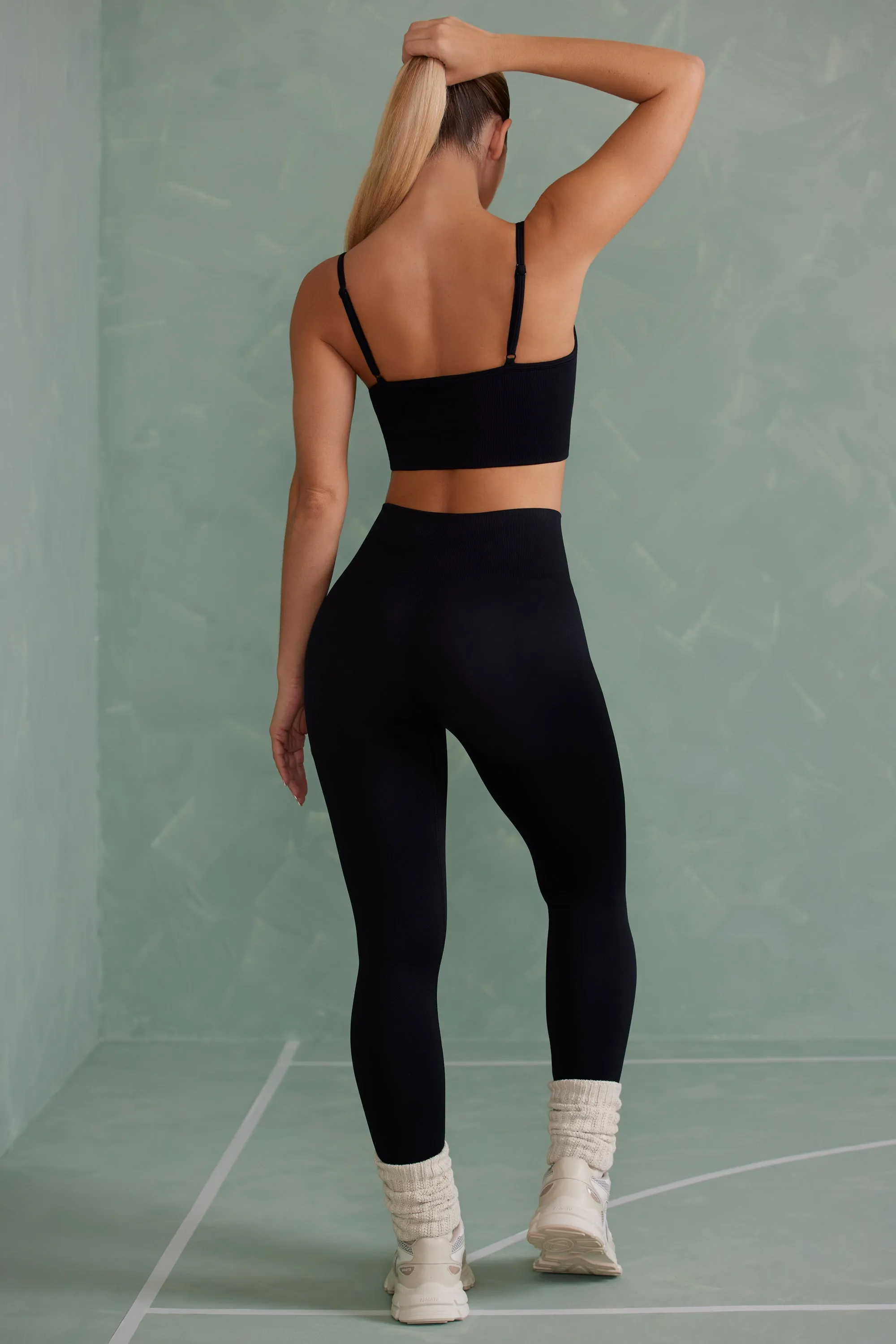 Super Sculpt Full Length Leggings in Onyx Black sold by Oh Polly product image thumbnail 4