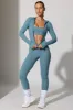 Petite Full Length Leggings with Pockets in Slate Blue sold by Oh Polly