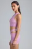 Metallic Cut-Out Low-Rise Mini Skirt in Violet Pink sold by Oh Polly