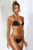 Drawstring Detail Bikini Bottoms in Black sold by Oh Polly