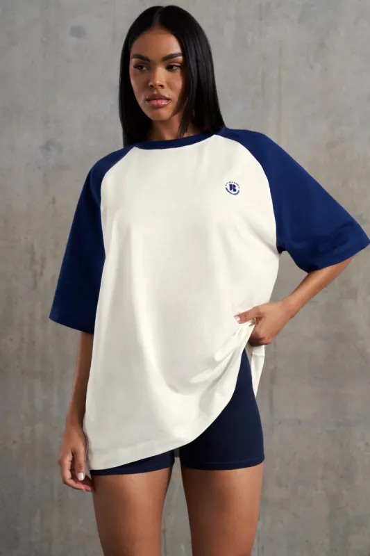 Oversized Slogan T-Shirt in White sold by Oh Polly