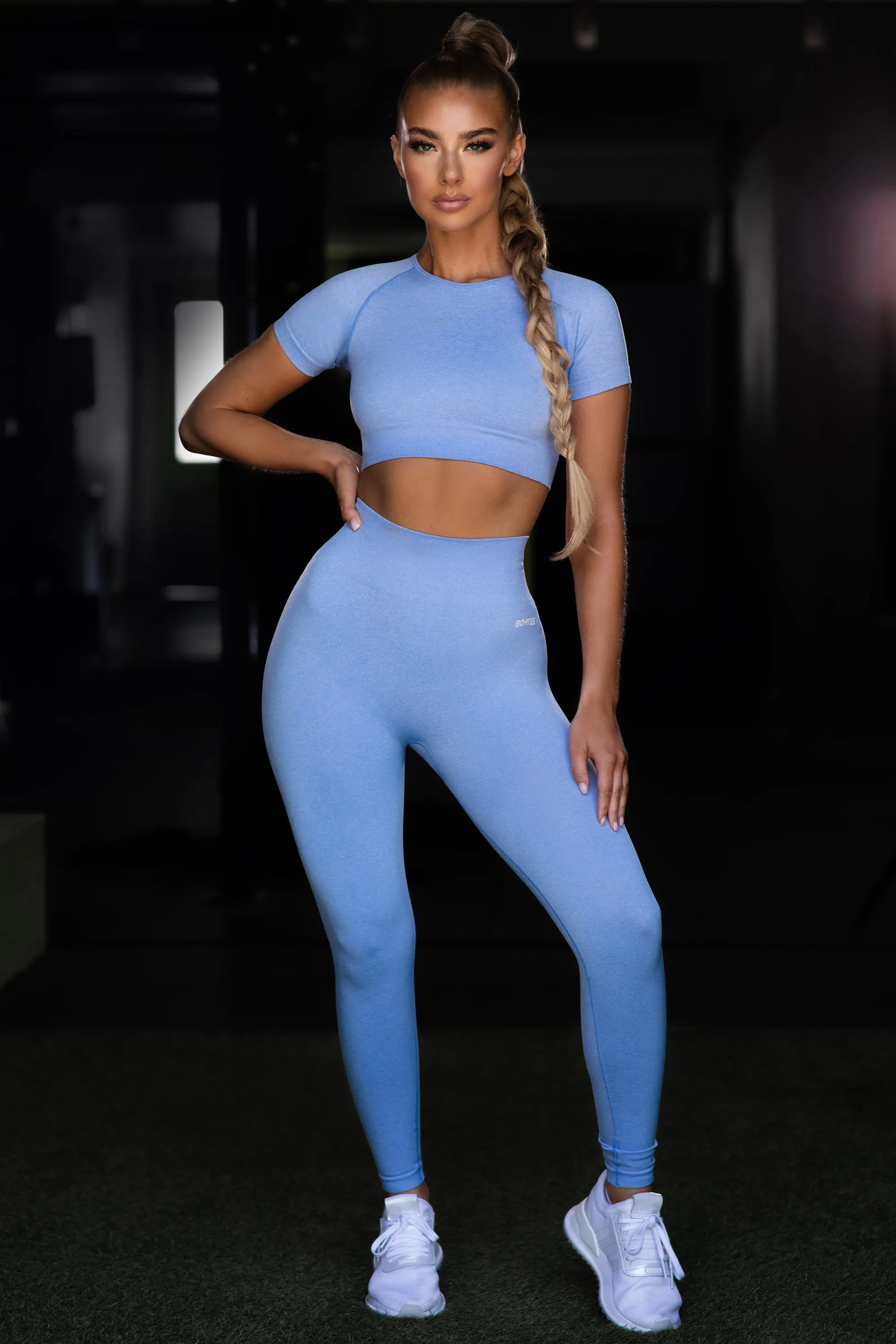 Determined Seamless Crop Top in Blue sold by Oh Polly product image thumbnail 2