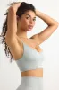 Super Sculpt Seamless Scoop-Neck Sports Bra in Fog sold by Oh Polly