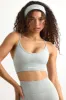 Super Sculpt Seamless Scoop-Neck Sports Bra in Fog sold by Oh Polly