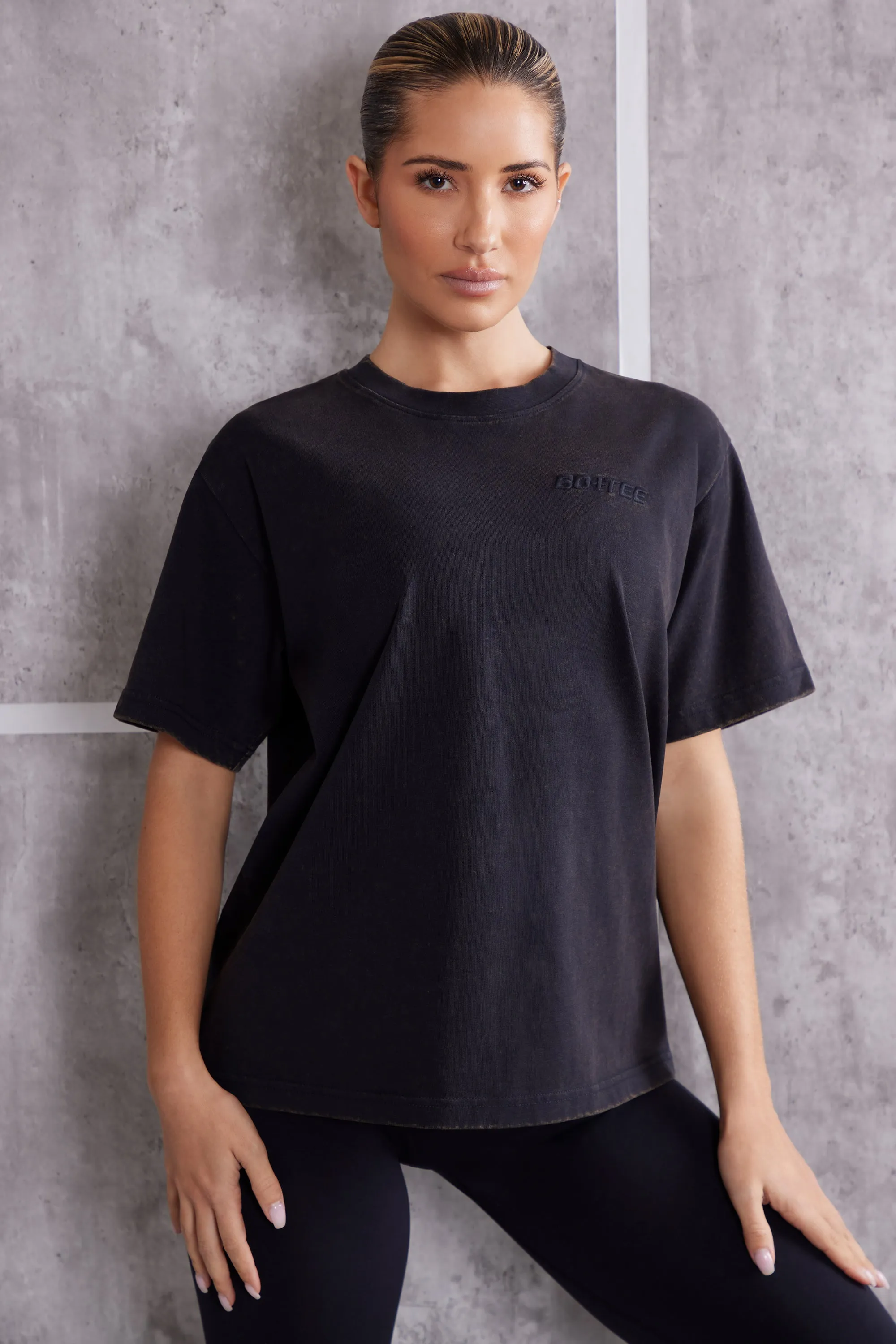 Oversized T-Shirt in Jet Black sold by Oh Polly product image thumbnail 2