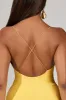 Scoop Neck Mini Dress in Yellow sold by Oh Polly