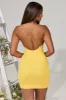 Scoop Neck Mini Dress in Yellow sold by Oh Polly