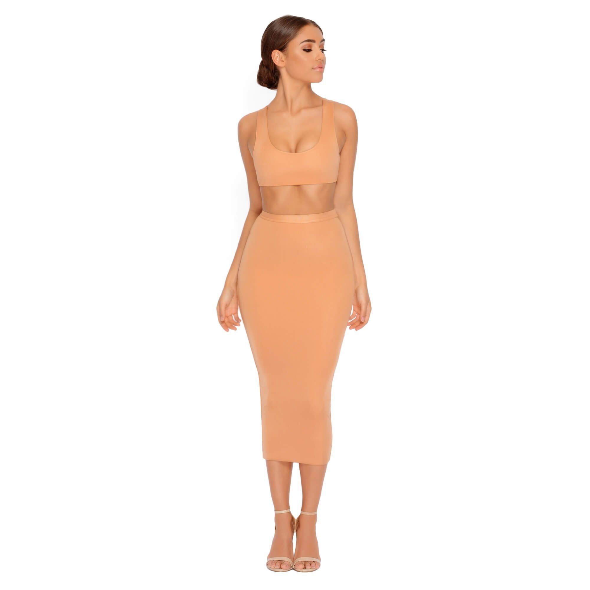 Inside Scoop Crop Top in Apricot sold by Oh Polly product image thumbnail 4