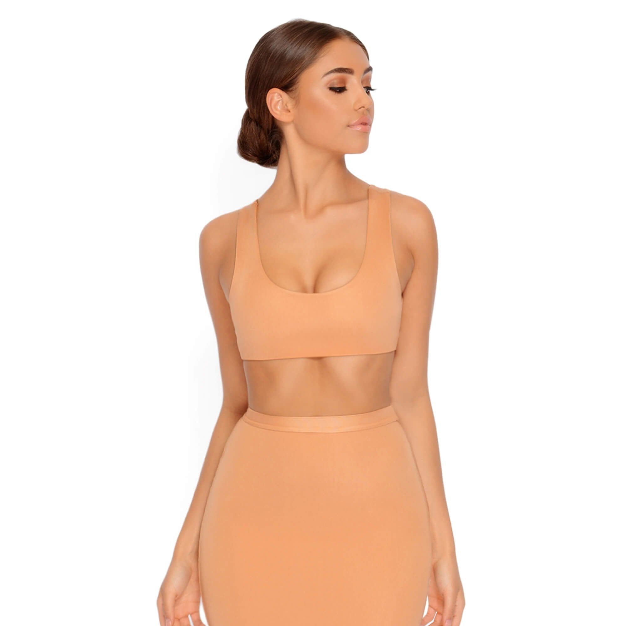 Inside Scoop Crop Top in Apricot sold by Oh Polly product image thumbnail 3
