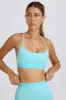 Soft Active Cross-Back Sports Bra in Aqua sold by Oh Polly