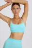 Soft Active Cross-Back Sports Bra in Aqua sold by Oh Polly