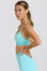 Soft Active Cross-Back Sports Bra in Aqua sold by Oh Polly
