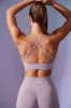 Low Back Define Luxe Sports Bra in Dusty Lilac sold by Oh Polly
