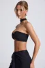 Hardware Detail Choker Crop Top in Black sold by Oh Polly