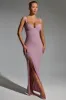 Embellished Open-Back Maxi Dress in Mauve sold by Oh Polly
