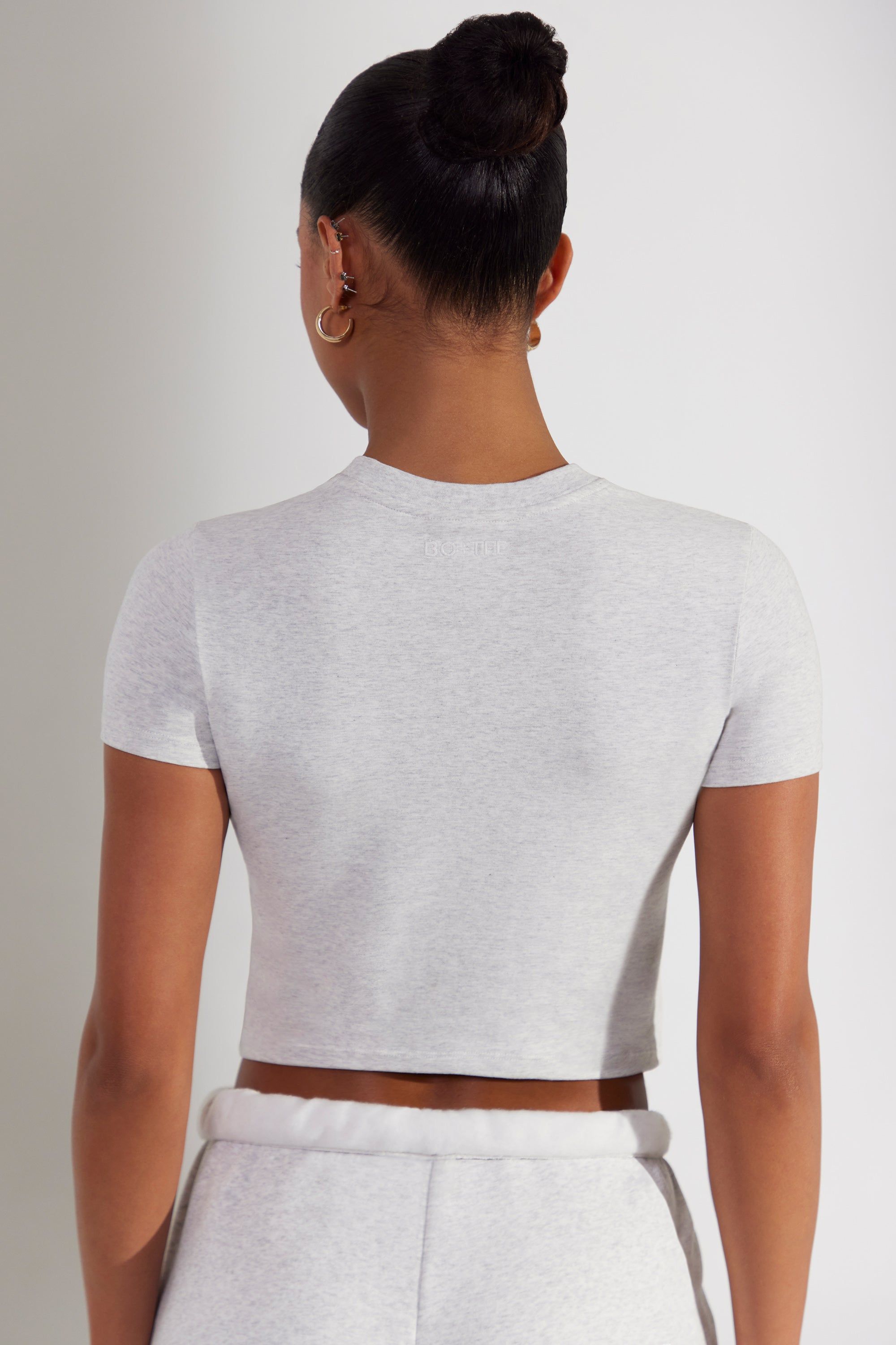 Cap Sleeve Baby Tee in Grey sold by Oh Polly product image thumbnail 2