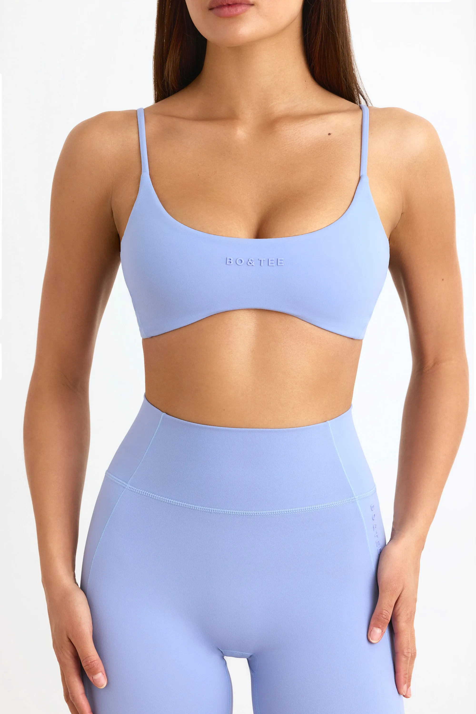 Soft Active Sports Bra in Lavender Blue sold by Oh Polly product image thumbnail 4