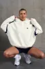 Oversized Hooded Sweatshirt in White sold by Oh Polly