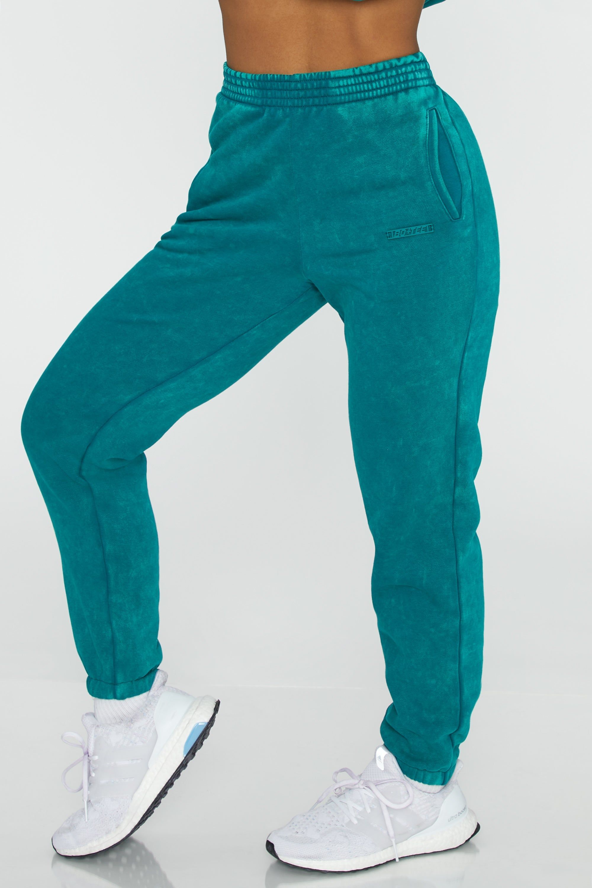 Full Length Cuffed Joggers in Teal sold by Oh Polly product image thumbnail 5
