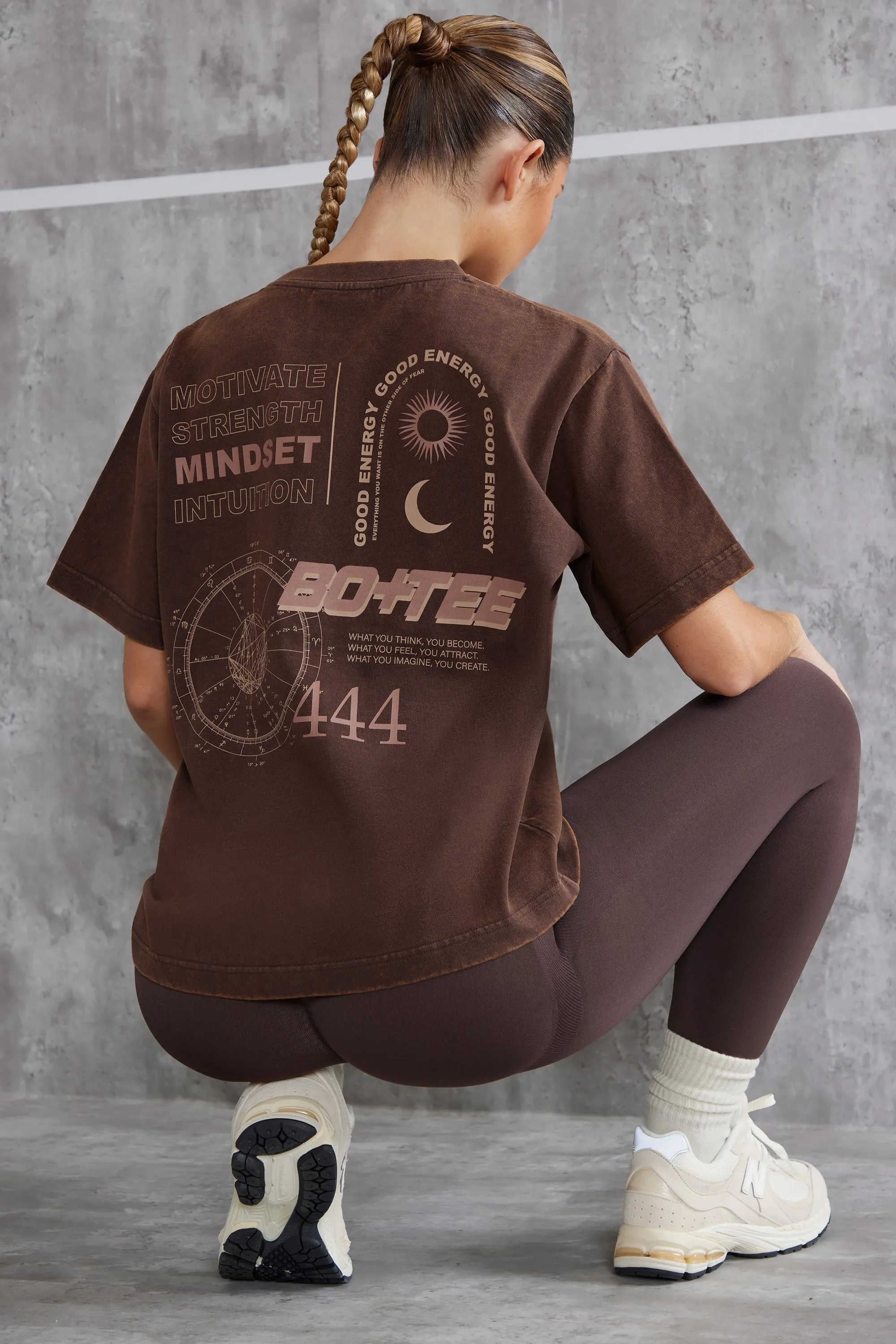 Oversized T-Shirt in Brown sold by Oh Polly