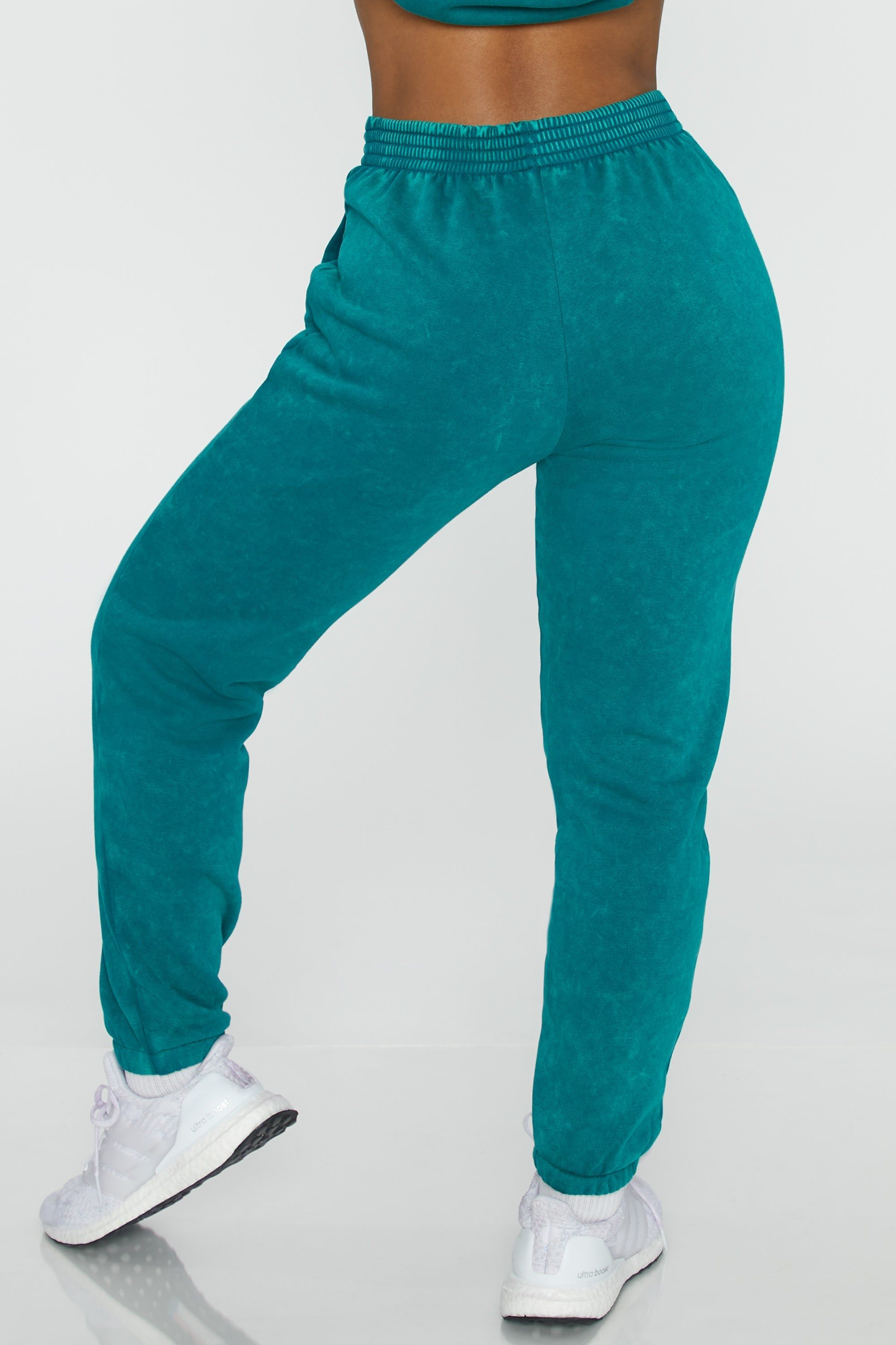 Full Length Cuffed Joggers in Teal sold by Oh Polly product image thumbnail 3