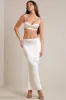 Bias Cut Satin Maxi Skirt in Ivory sold by Oh Polly