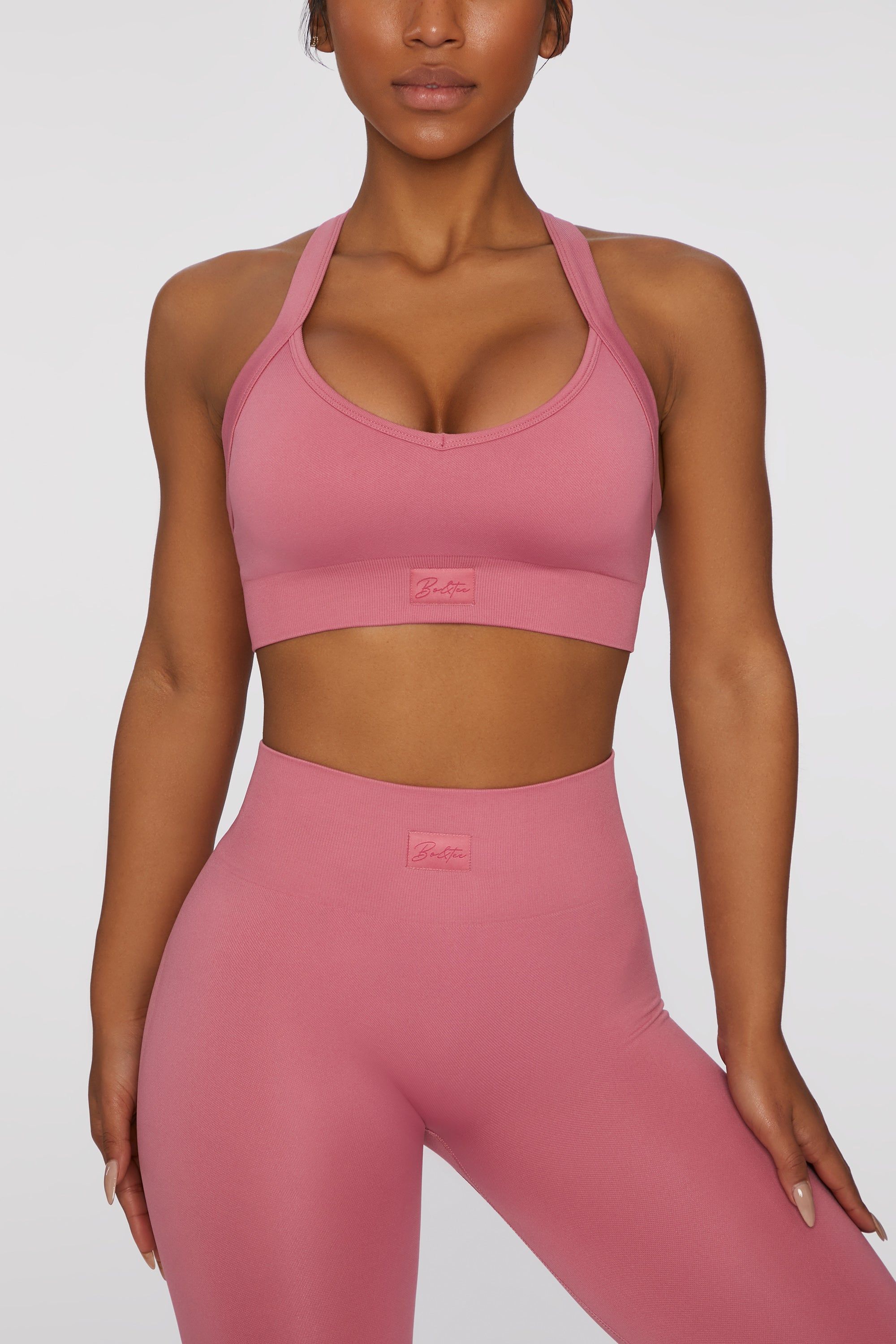 Cross Back Sports Bra in Pink sold by Oh Polly product image thumbnail 5
