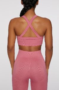 Cross Back Sports Bra in Pink sold by Oh Polly