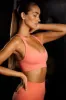 Super Sculpt Cross Back Sports Bra in Coral Orange sold by Oh Polly