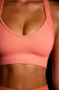 Super Sculpt Cross Back Sports Bra in Coral Orange sold by Oh Polly