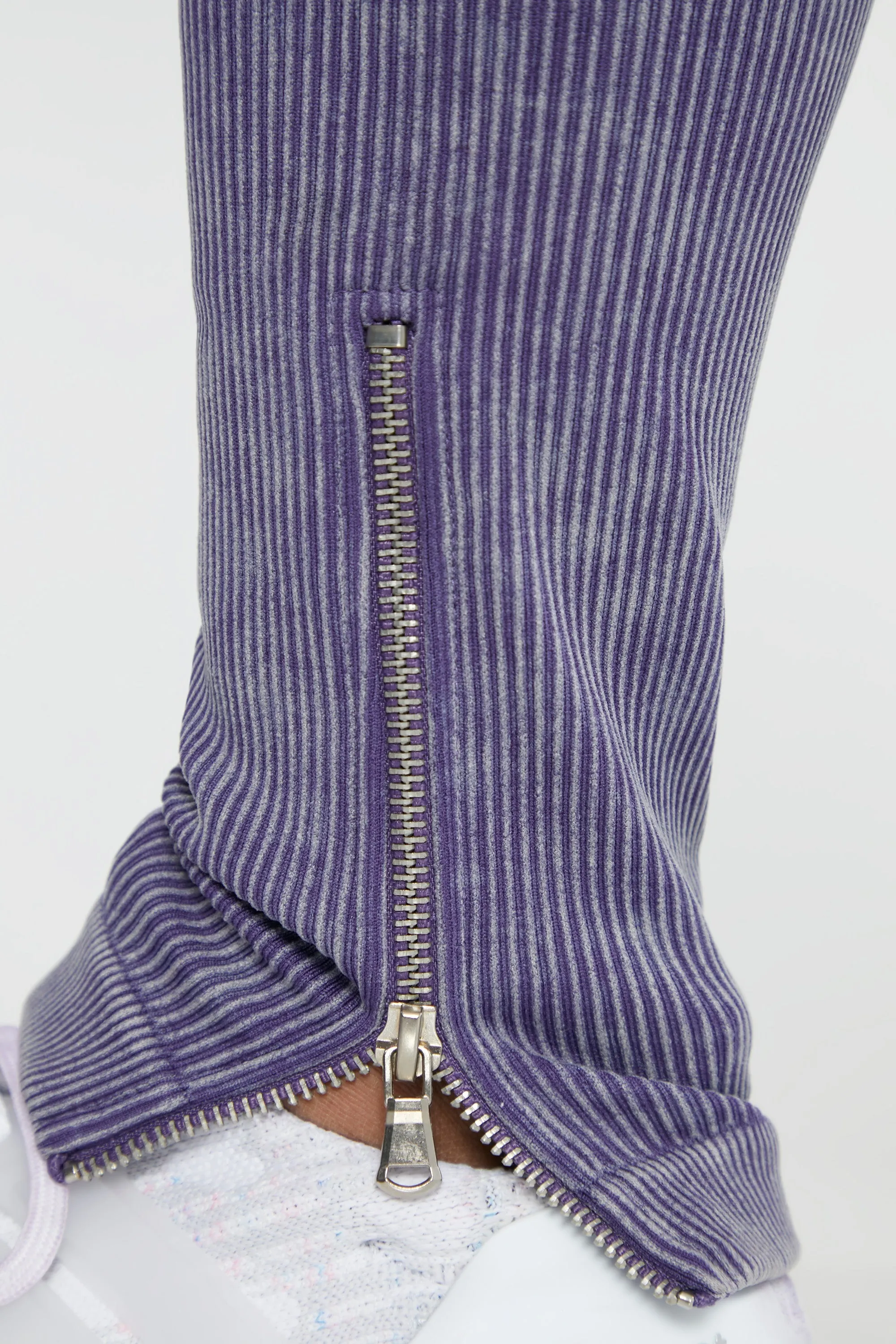 Side Zip Flare Leggings in Violet sold by Oh Polly product image thumbnail 5