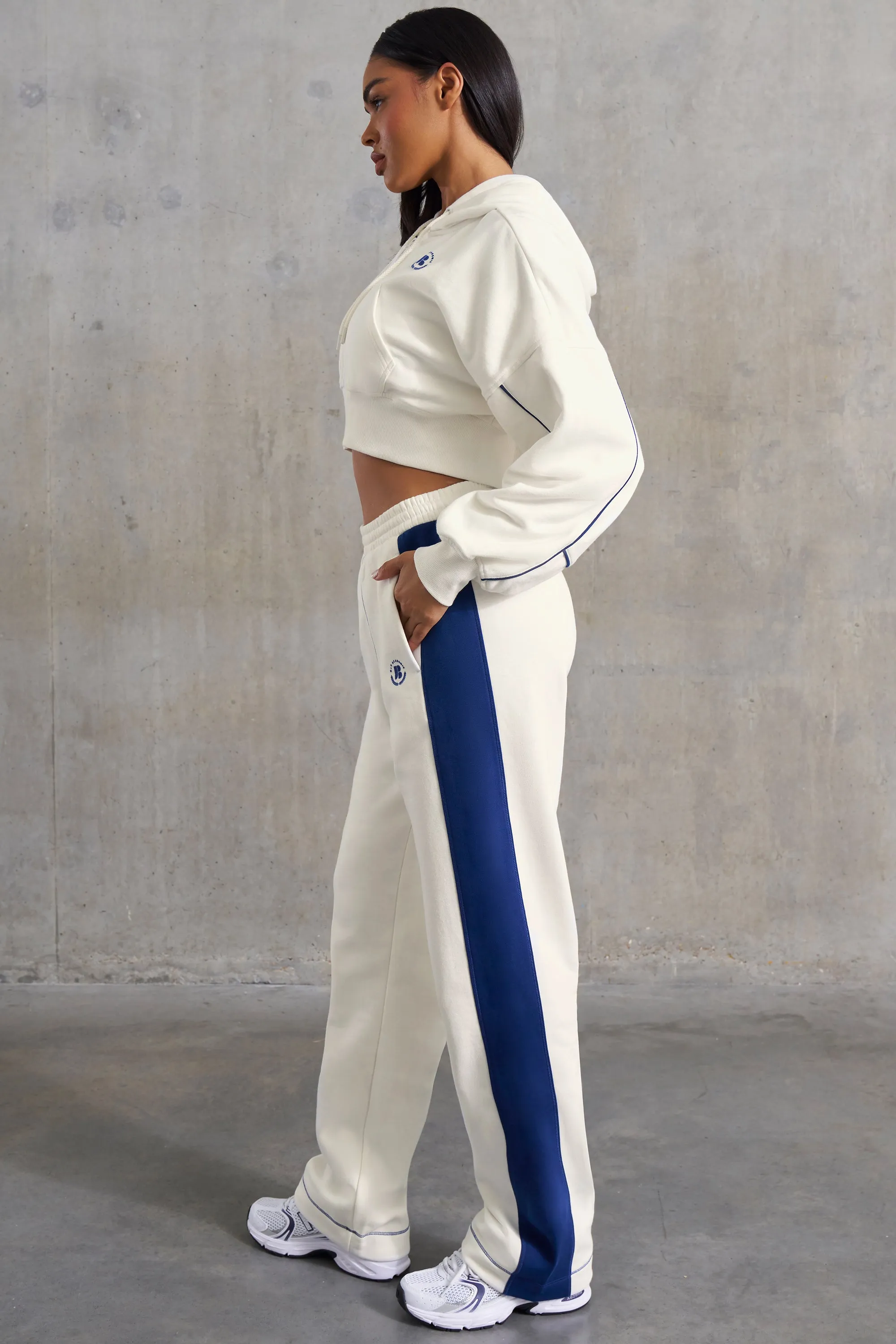 Petite Wide Leg Sweatpants in White sold by Oh Polly product image thumbnail 3
