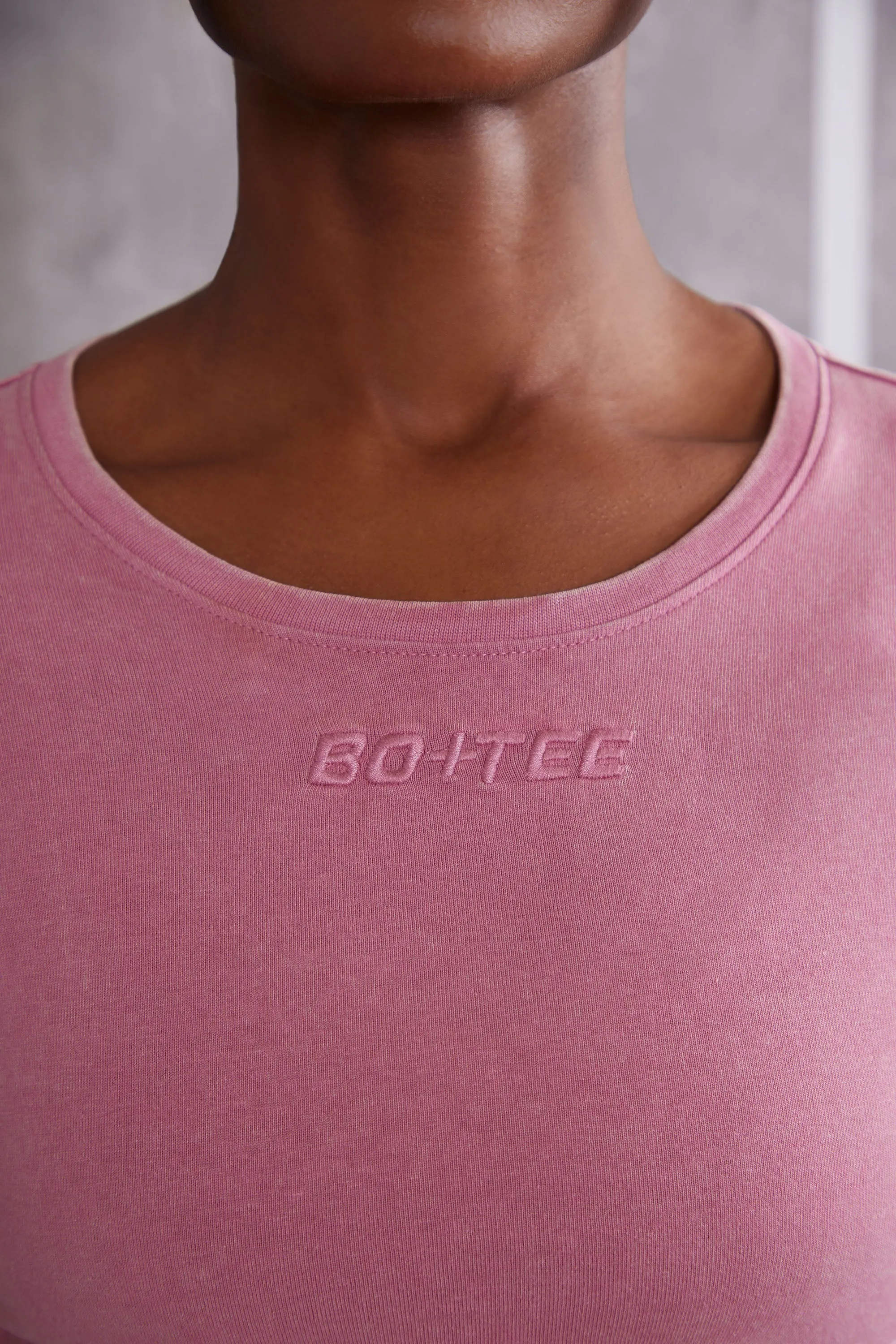 Long Sleeve T-Shirt in Rose sold by Oh Polly product image thumbnail 4