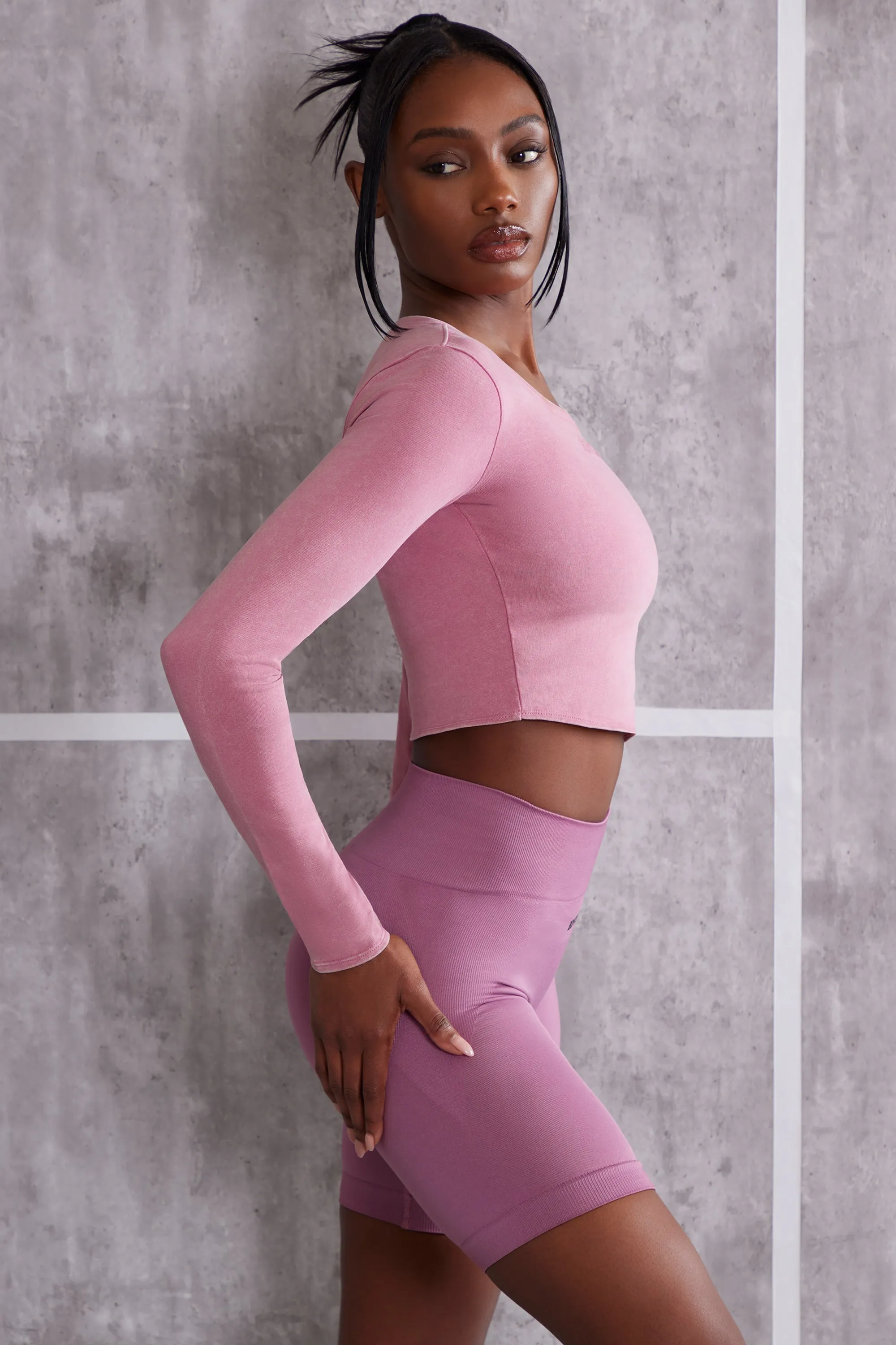 Long Sleeve T-Shirt in Rose sold by Oh Polly product image thumbnail 3