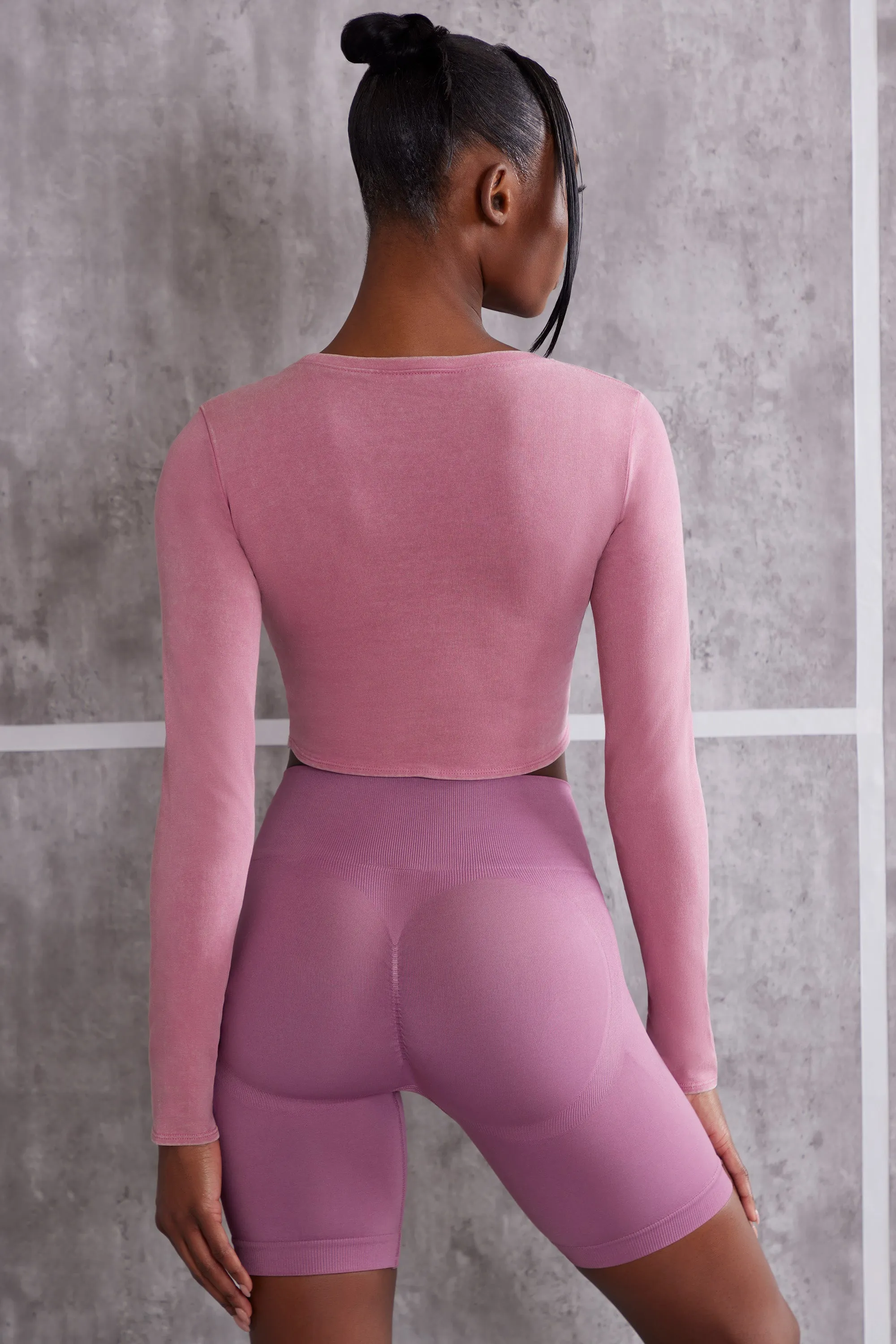 Long Sleeve T-Shirt in Rose sold by Oh Polly product image thumbnail 2