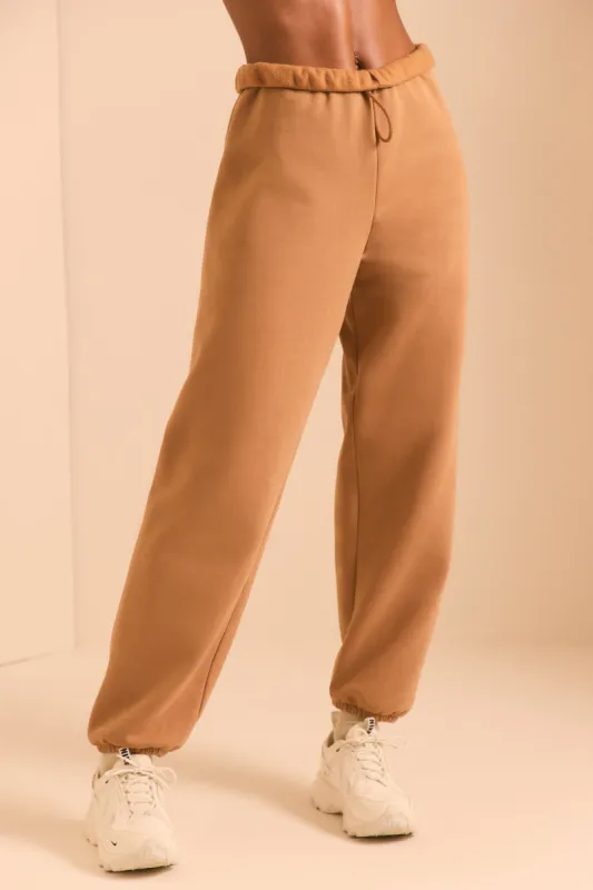 Relaxed Fit Joggers in Chestnut Brown sold by Oh Polly