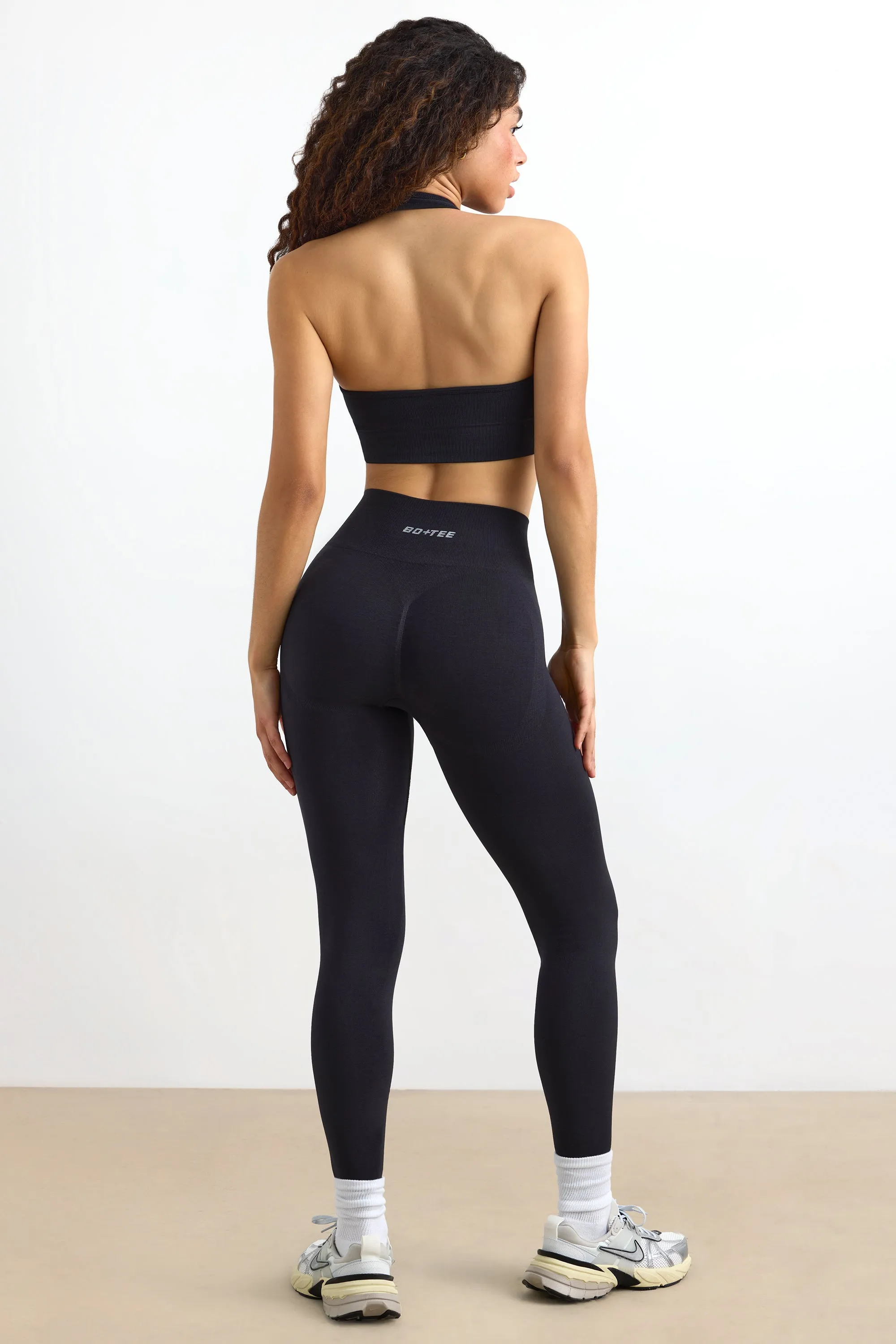 Define Luxe High-Waist Leggings in Jet Black sold by Oh Polly product image thumbnail 2