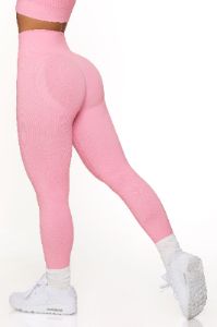Full Length Seamless Leggings in Pink sold by Oh Polly