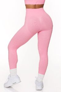 Full Length Seamless Leggings in Pink sold by Oh Polly