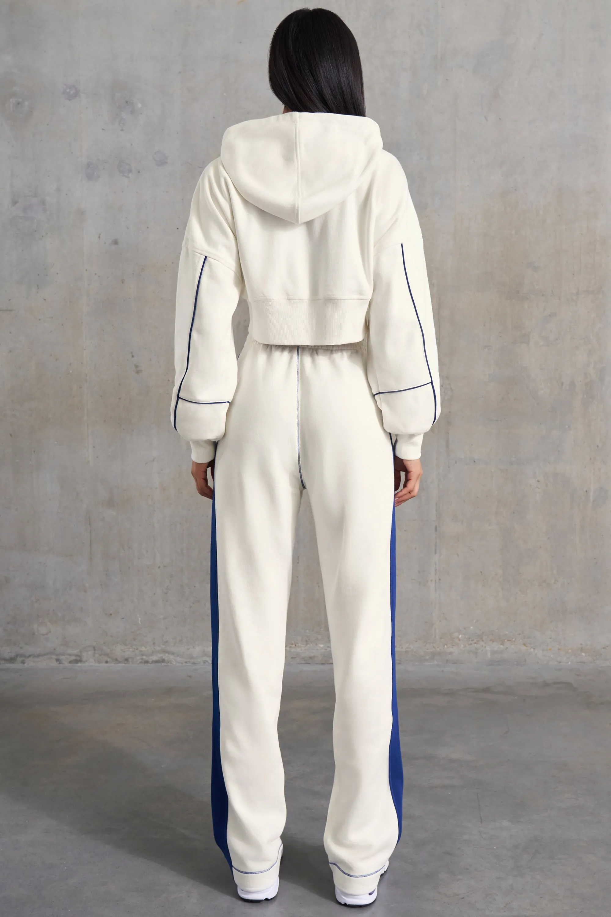 Wide Leg Sweatpants in White sold by Oh Polly product image thumbnail 2