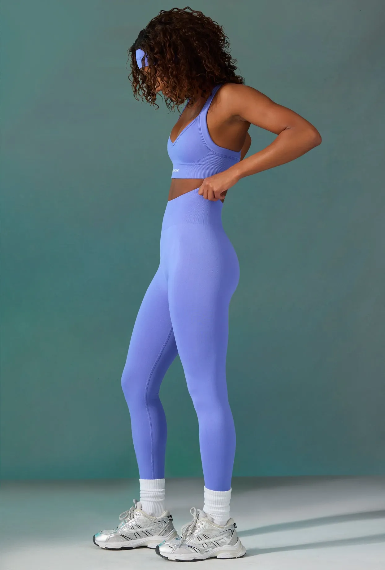 Petite Super Sculpt Seamless Leggings in Lolite sold by Oh Polly product image thumbnail 3