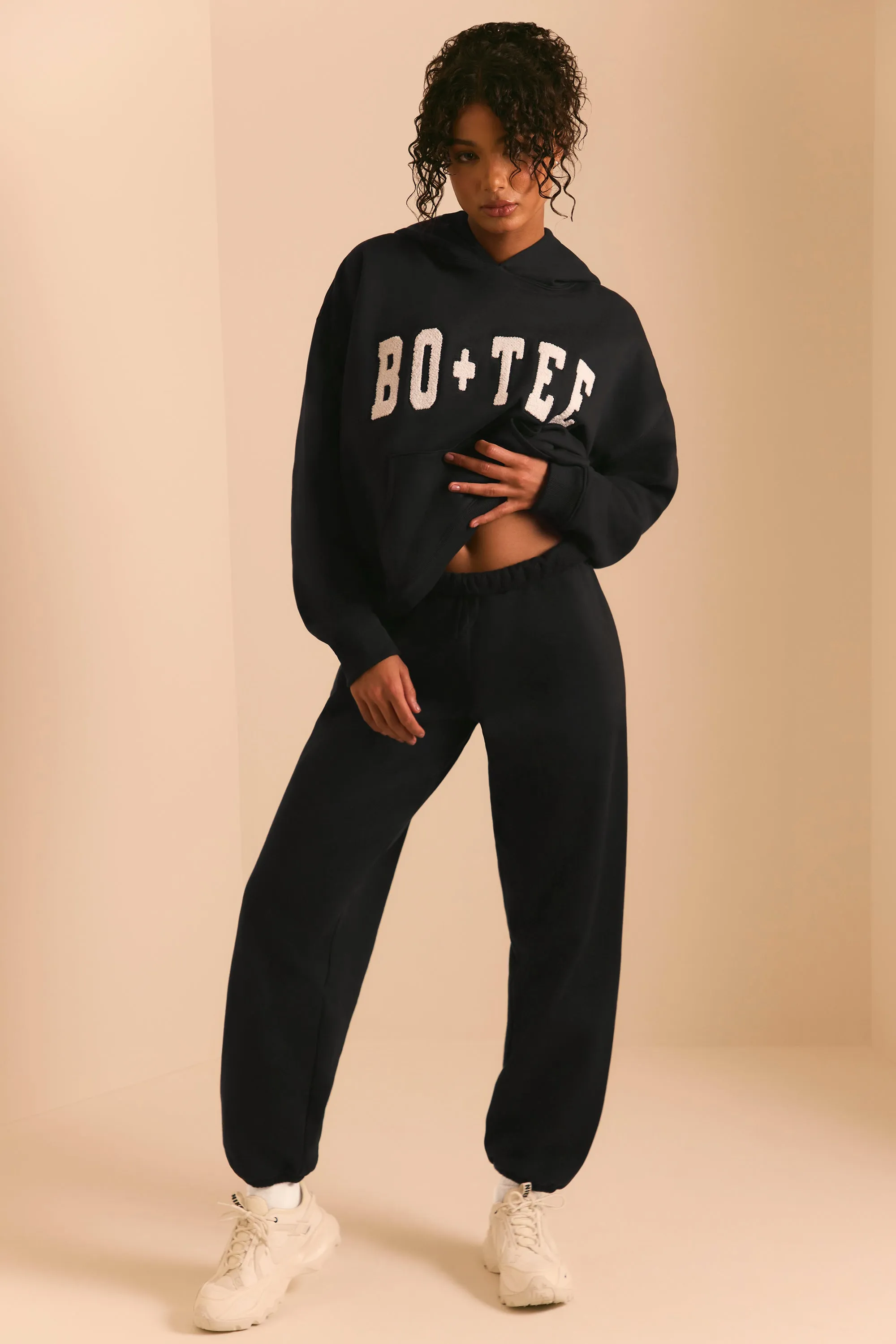 Relaxed Fit Joggers in Black sold by Oh Polly product image thumbnail 3